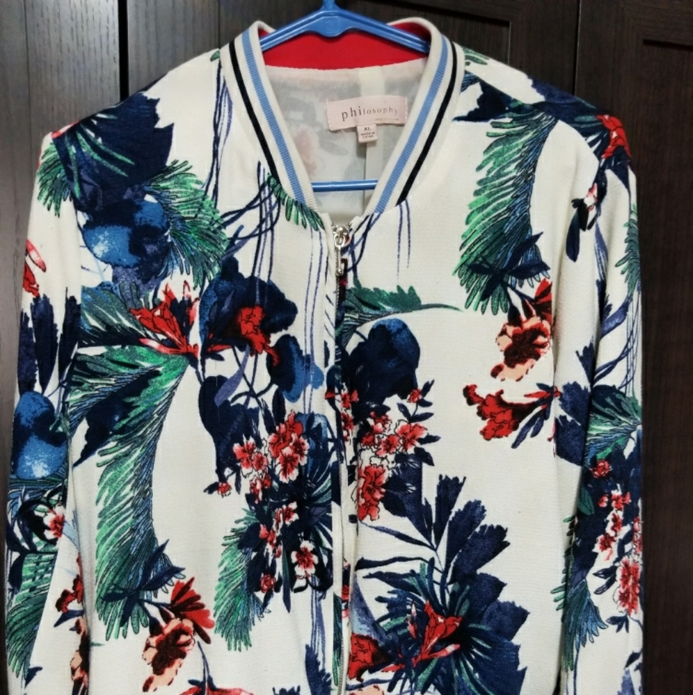 Floral Bomber Jacket